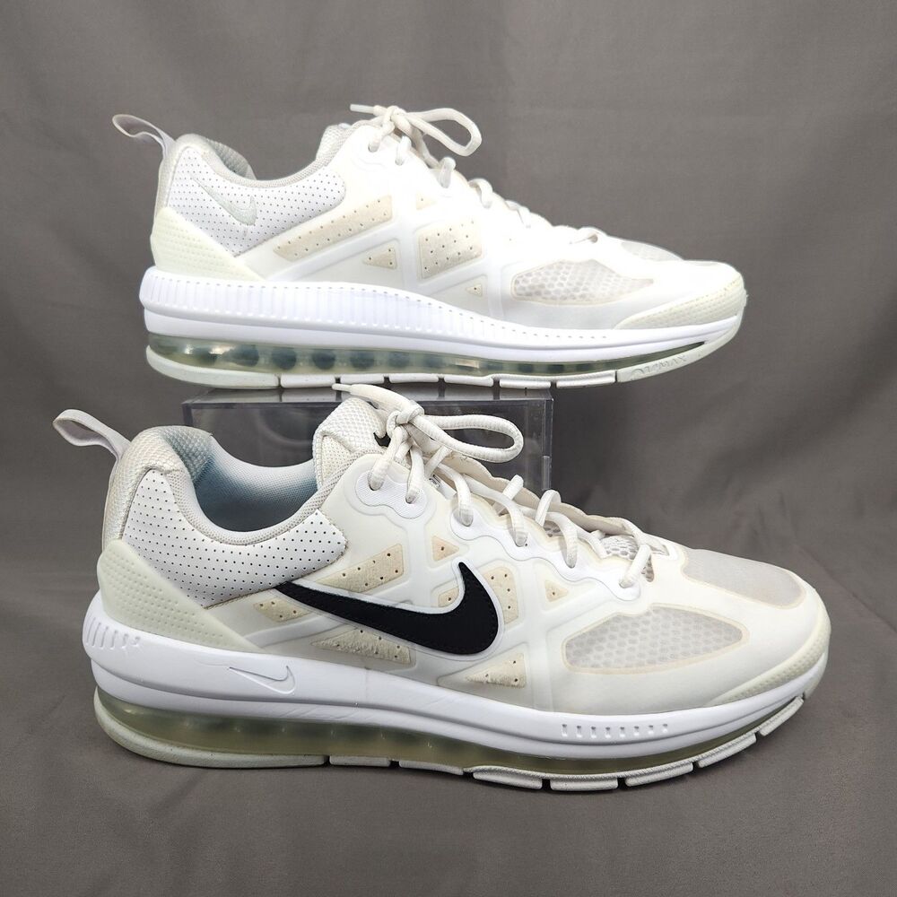 Nike Air Max Genome Shoes Men Size 13 White Black CW1648-100